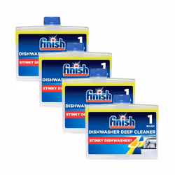 Finish Lemon Sparkle Dishwasher Cleaner, 4 x 250ml