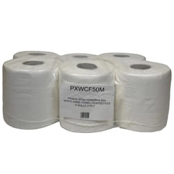 White Centrefeed 50m Hand Towel 1 x 6 Rolls (1,800 Sheets)