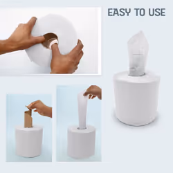 White Centrefeed 50m Hand Towel 1 x 6 Rolls (1,800 Sheets)