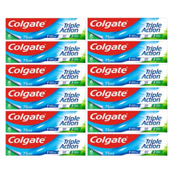 Colgate Triple Action Toothpaste, 12 x 75ml