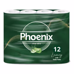 12 Rolls Aloe Vera 3 Ply Quilted Toilet Tissue