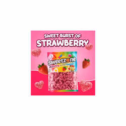 Sweetzone Fizzy Strawberry Hearts 1kg