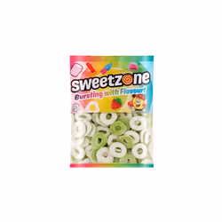 Sweetzone Sour Apple Rings Bag 1kg