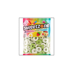 Sweetzone Sour Apple Rings Bag 1kg