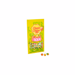 Chupa Chups Sour 120 Assorted Flavour Sour Lollipops 1.4kg
