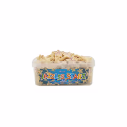 Hannah's White Chocolate Jazzles Starz Tub 600g