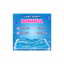 Sweetzone Giant Fizzy Blue Raspberry Bottles Tub