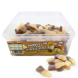 Sweetzone Giant Fizzy Cola Bottles 805g Tub - cola flavour bottle