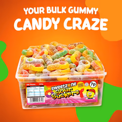 Sweetzone Sour Suckers 800g Tub - fruit flavoured dummies