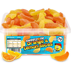 Sweetzone Orange & Lemon Slices 800g Tub - Orange and lemon flavour