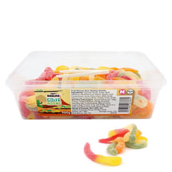 Candy Realms Sour Worms 960g Tub - Gummy Sweets