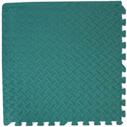 EVA Gym Exercise Yoga Mats in Green 1 pack of 4 mats