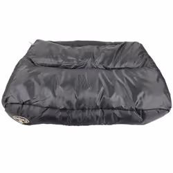 Actiaspet Faux Fur Pet Bed Black/Grey - XXLarge
