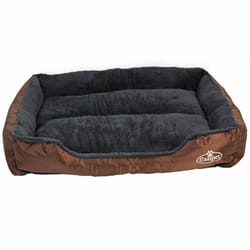 Actiaspet Faux Fur Pet Bed Brown/Grey - X-Large