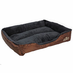 Actiaspet Faux Fur Pet Bed Brown/Grey - Large