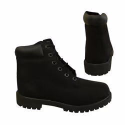 ) Timberland 6 Inch Classic Lace Up Youths Juniors Leather Black Boots 12907 X4A - 6.5 (Adults'