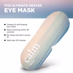 Popmask Scented Self Heating Eye Mask for Sleeping - Warms In 20 Seconds, Natural Heat Source, Lasts For 20 Minutes - Pack of 5 CHAMOMILE Cotton Eye