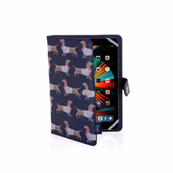 VQ Sausage Dog Tablet Case 7/8' - Multicoloured