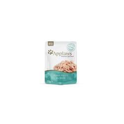 Natural Wet Cat Food Tuna in Jelly Pouch for Adults Cats 16x 70g Pouches
