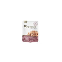 Applaws Natural Wet Cat Food Tuna and Salmon in Jelly Pouch for Adult Cats 16 x 70g Pouches