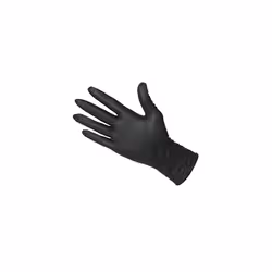 Large 100 Black Nitrile Powder Free Medical Tattoo Mechanic Rubber Gloves