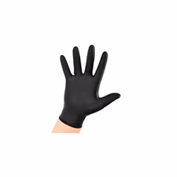 Large 100 Black Nitrile Powder Free Medical Tattoo Mechanic Rubber Gloves