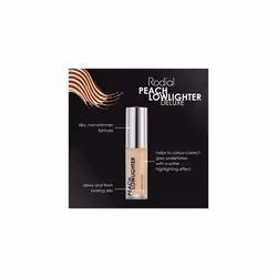 Peach Lowlighter Deluxe - 1.6 ml - Non-shimmer Formula for Deeper Skin Tones, Caffeine + Hyaluronic Acid + Vit E, Weightless, Illuminating Effect,