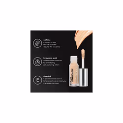 Peach Lowlighter Deluxe - 1.6 ml - Non-shimmer Formula for Deeper Skin Tones, Caffeine + Hyaluronic Acid + Vit E, Weightless, Illuminating Effect,