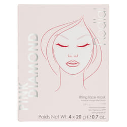 Rodial Pink Diamond Lifting Face Sheet Mask (4 Sachets)  Diamond Powder  Vitamine C  Skin Tightener ST  Deeply Moisturising Sheet Mask  Even Skin Tone