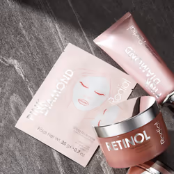 Rodial Pink Diamond Lifting Face Sheet Mask (4 Sachets)  Diamond Powder  Vitamine C  Skin Tightener ST  Deeply Moisturising Sheet Mask  Even Skin Tone