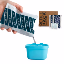 Brita Maxtra+ Compatible - Eco Refillable and Reusable Filter Cartridge Compatible with Brita Maxtra and Maxtra+ Comes with 3 ...