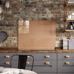 Laura Ashley Kitchen Splashback Copper Glass Cooker Panel 90x75cm