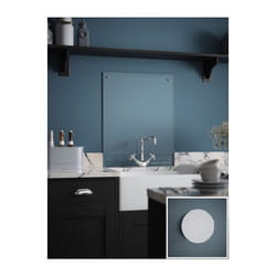 Laura Ashley Kitchen Splashback Clear Glass Cooker Sink Panel 60x75cm