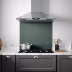 Laura Ashley Kitchen Splashback Fern Glass Cooker Tile 90 x 75cm