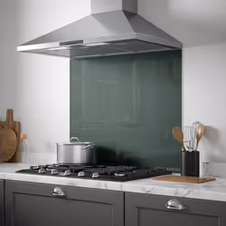 Laura Ashley Kitchen Splashback Fern Glass Cooker Tile 90 x 75cm