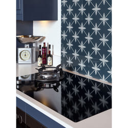 Laura Ashley Wicker Midnight Seaspray Splashback 600 x 750mm