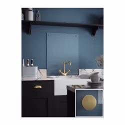Laura Ashley Kitchen Splashback Clear Glass Cooker Panel 90 x 75cm