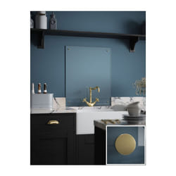 Laura Ashley Kitchen Splashback Clear Glass Cooker Panel 90 x 75cm