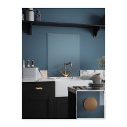 Laura Ashley Kitchen Splashback Clear Glass Cooker Panel 90 x 75cm