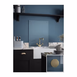 Laura Ashley Kitchen Splashback Clear Glass Cooker Sink Panel 90x75cm