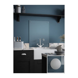 Laura Ashley Kitchen Splashback Clear Glass Cooker Panel 60 x 75cm