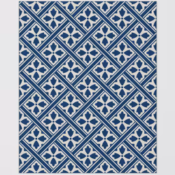 Laura Ashley Mr Jones Midnight Seaspray Glass Kitchen Splashback 600mm x 750mm