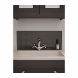 Laura Ashley Mr Jones Charcoal Bathroom Splashback 600 x 250mm