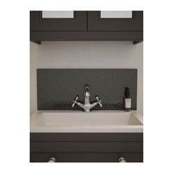 Laura Ashley Mr Jones Charcoal Bathroom Splashback 600 x 250mm