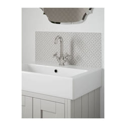 Laura Ashley Mr Jones Slate White Bathroom Splashback 600 x 250mm