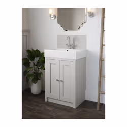 Laura Ashley Mr Jones Slate White Bathroom Splashback 600 x 250mm