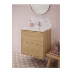 Laura Ashley Onyx Blush Bathroom Splashback 600 x 250mm