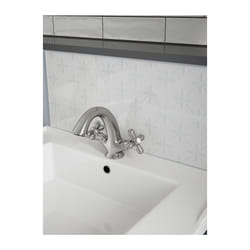 Laura Ashley Wicker Pearl White Bathroom Splashback 600 x 250mm