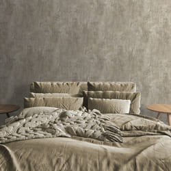 Plain Cream Distressed Stone Concrete Effect Cove Texture Feature Wallpaper