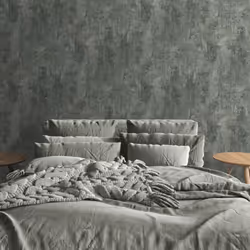 Plain Jade Green Distressed Stone Concrete Effect Cove Texture Wallpaper